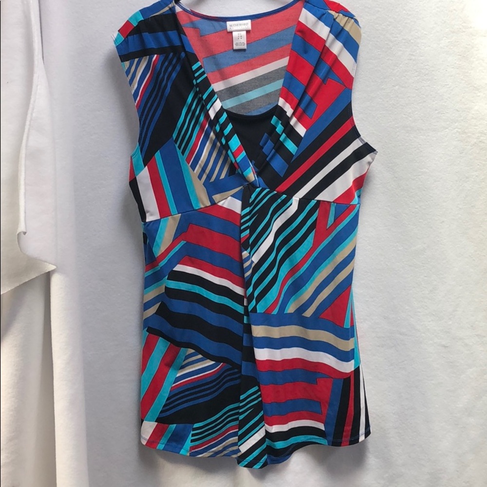Motherhood Maternity Geometric Tunic‎ Shirt